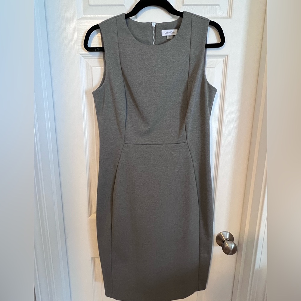 Calvin Klein Charcoal Midi Dress